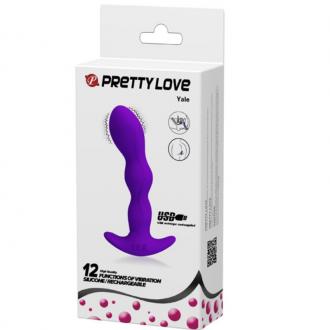 Pretty Love Anal Massager 12 Functions Vibration Purple