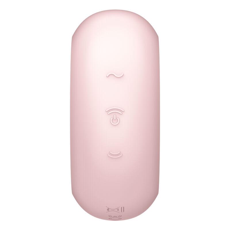 Satisfyer Pro To Go 3 Air Pulse Stimulator & Vibrator - Pink - Stimulátor Klitorisu