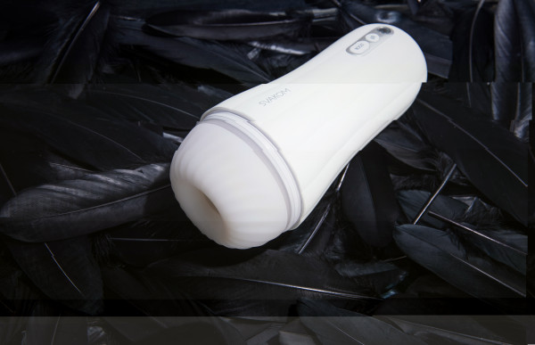 Svakom - Robin Vibrating Masturbator White 13