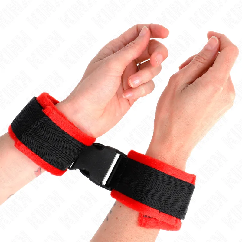 Kink - Nylon Bind Hook&Loop Wrist Restraints Black Model 1 Ajdustable 25-35 Cm X 6 Cm 3