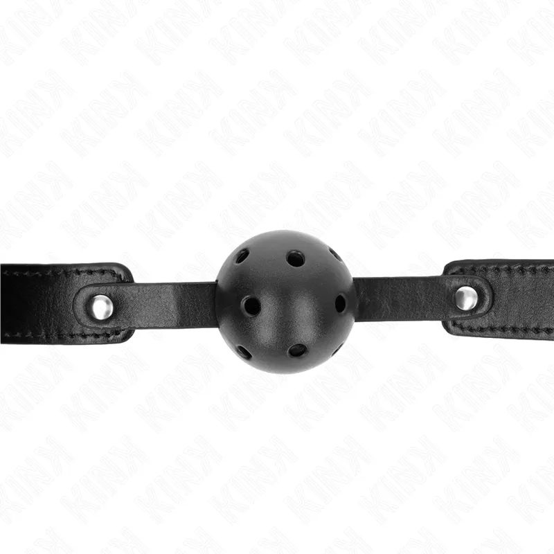 Kink - Black Breathable Ball 4.5 Cm Gag 65 X 2.5 Cm 2