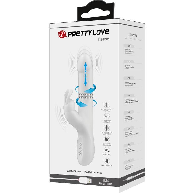 Pretty Love - Reese Rotating Vibrator Silver
