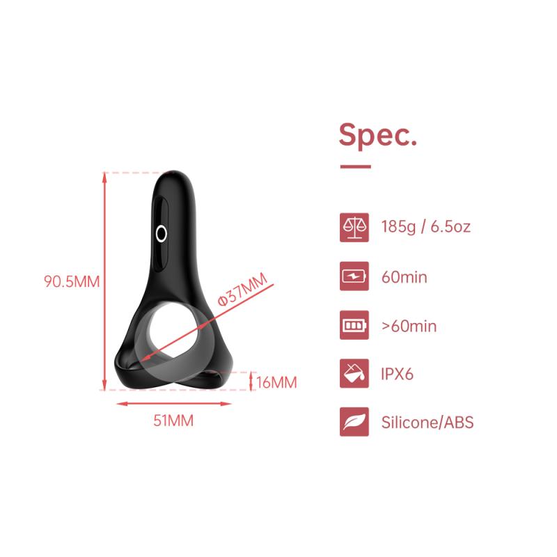 Magic Motion - Rise Smart Wearable Cockring Black 5