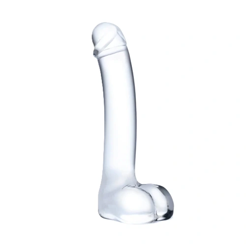 Glas - Realistic Curved Glass G-Spot - Sklenené Dildo
