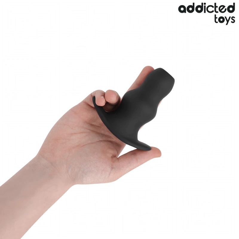 Addicted toys - hollow anal plug silicone size m 9.6 cm 2
