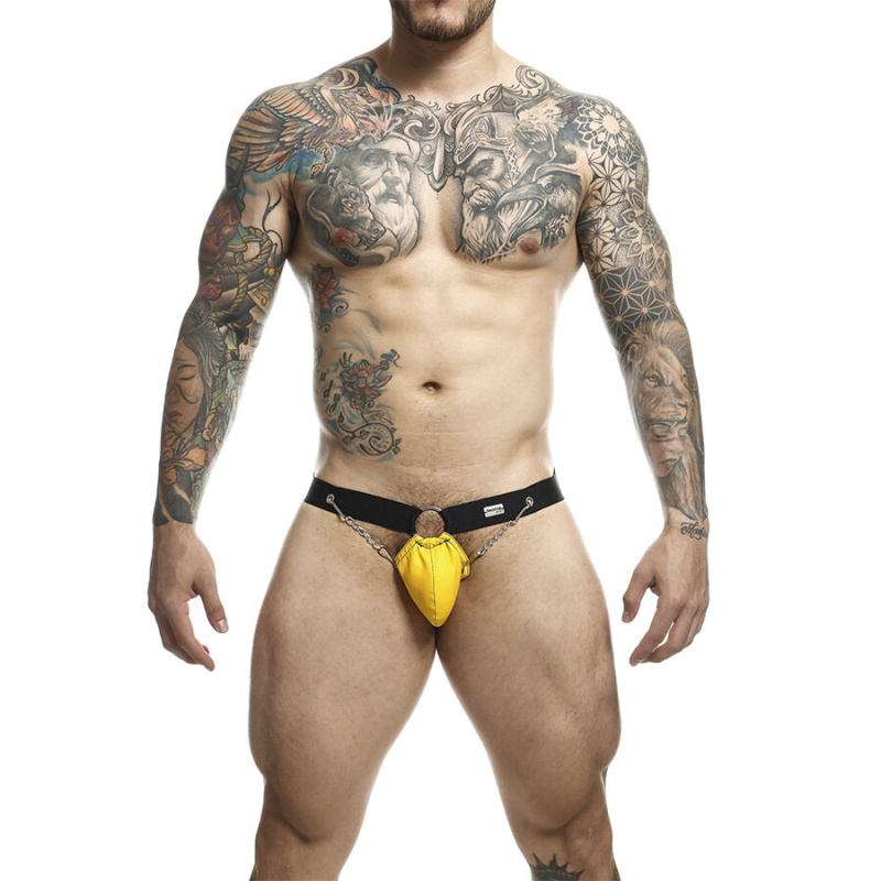 Mob - dngeon yellow jockstrap with chains one size