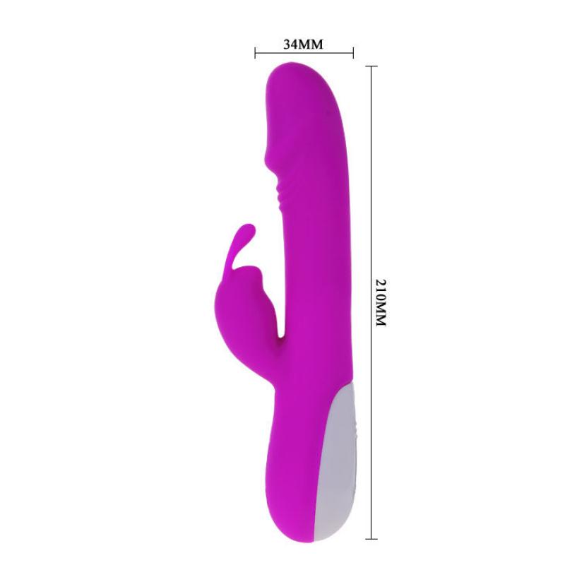 Pretty Love Flirtation - Robert Vibrator With Clit Stimulati 3