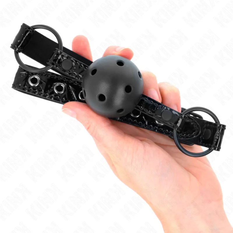 Kink - Diamond Pattern Ball 4.5 Cm Gag Model 3 64.5 Cm Adjustable 42-60 Cm 3
