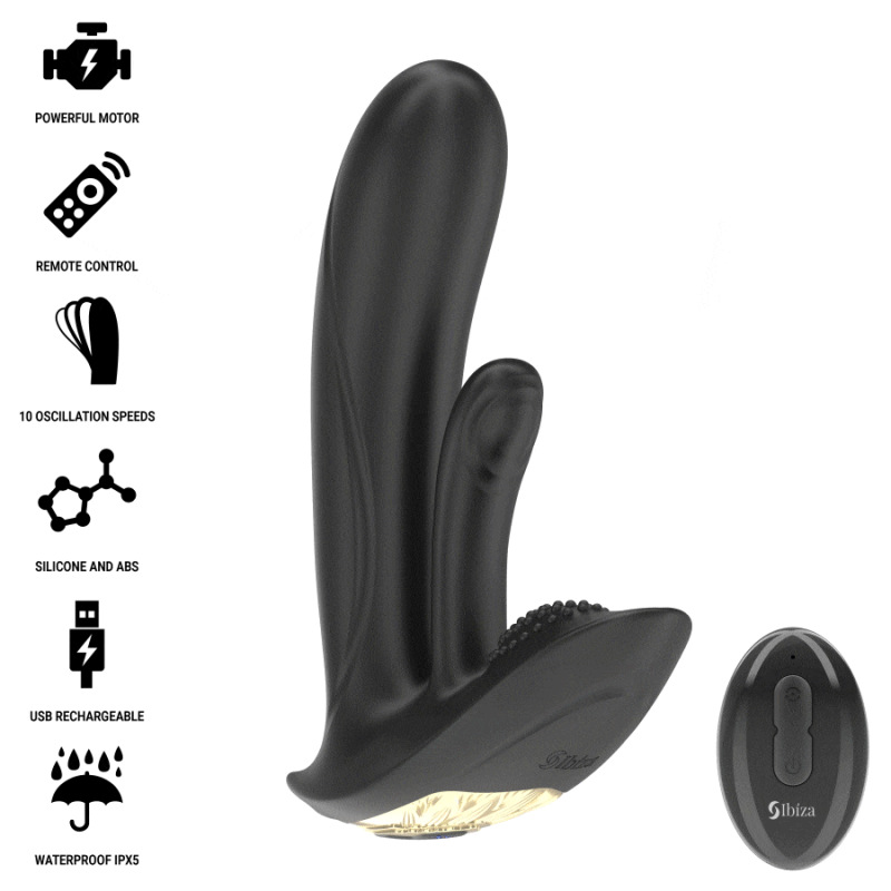 Ibiza - wearable vibrator with g-spot and clitoris stimulation with remote control 1