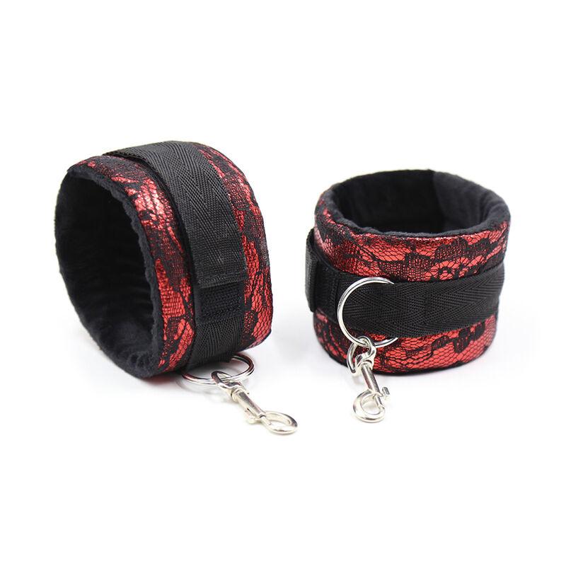 Ohmama Fetish Short Velvet Lace Wrist Restraints Nylon 7