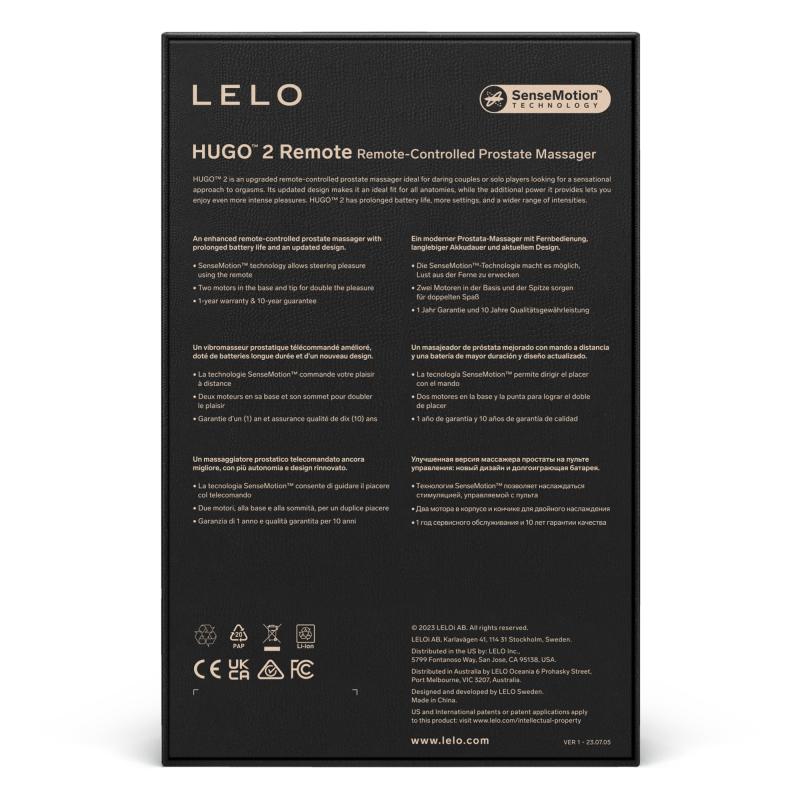 Lelo - Hugo 2 Remote-Controlled Prostate Massager Green 1