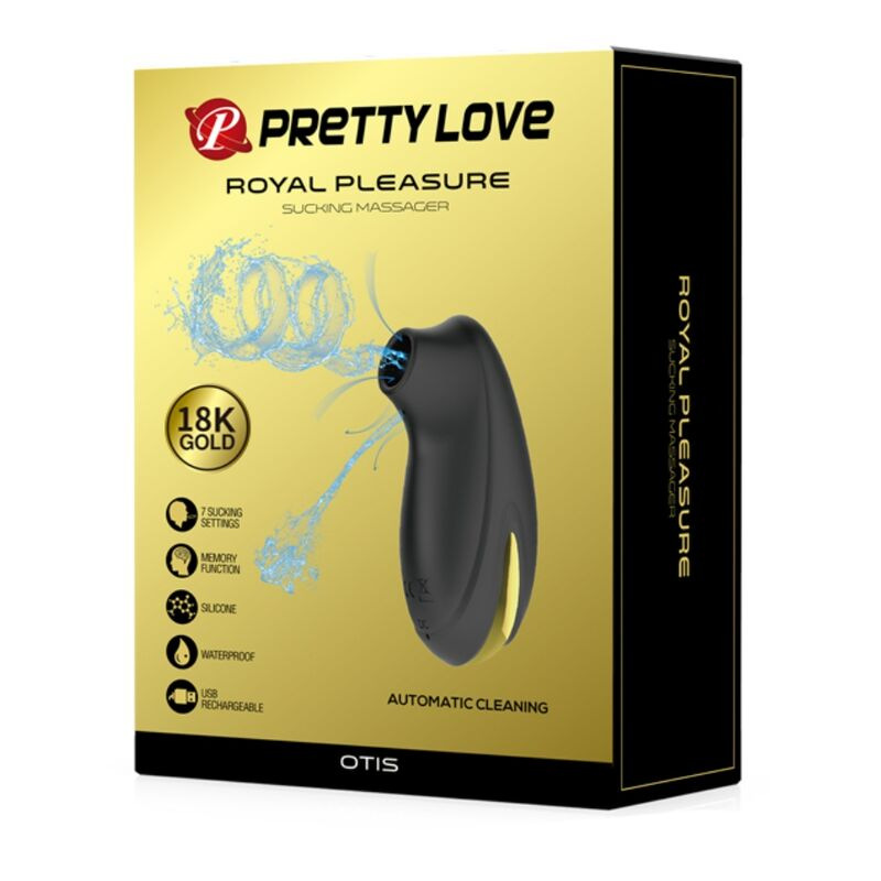 Pretty love - luxury rechargeable suction massager black 10