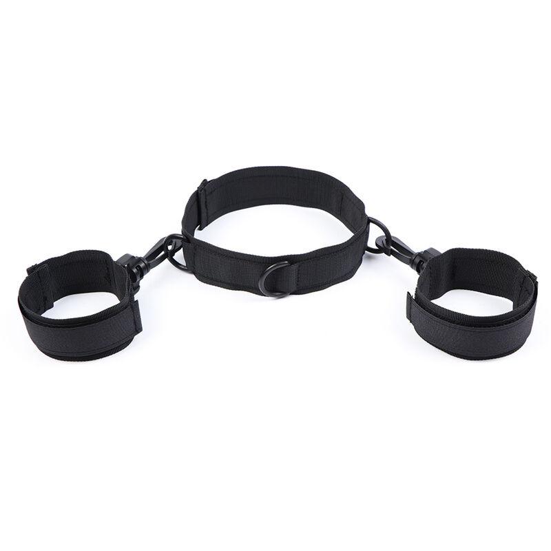 Ohmama Fetish Nylon Collar With Wrist Restraints