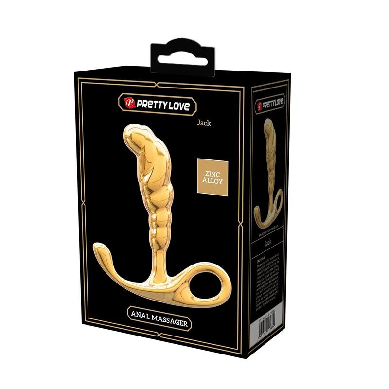 Pretty love - jack zinc alloy prostate massager gold 1