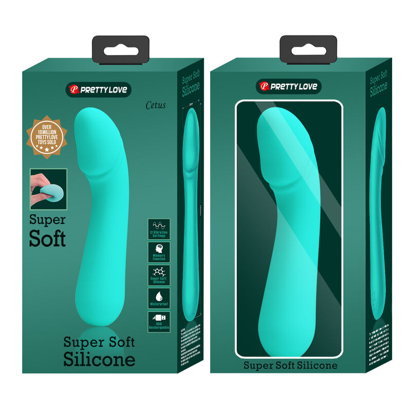 Pretty love - cetus rechargeable vibrator aqua green 8