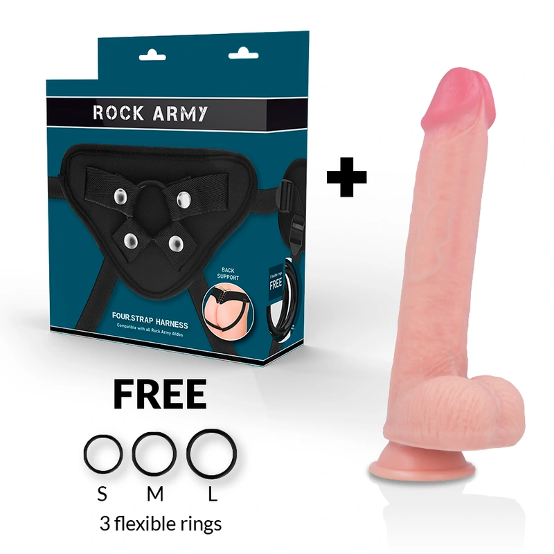 Rockarmy - arn s + liquid silicone dildo premium kingcobra 24 cm -o- 4.77 cm 1