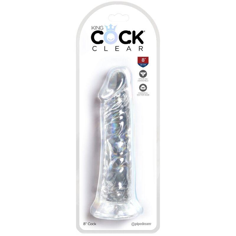 King Cock - Clear Realistic Penis 19.7 Cm Transparent