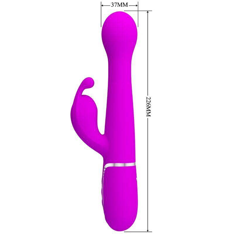 Pretty Love - Dejon Rabbit Vibrator 3 In 1 Multifunction Violet 6