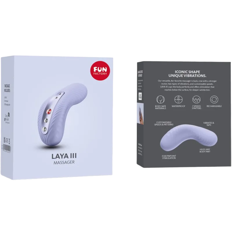 Fun Factory - Laya Iii Rechargeable Lay-On Vibrator Soft Violet