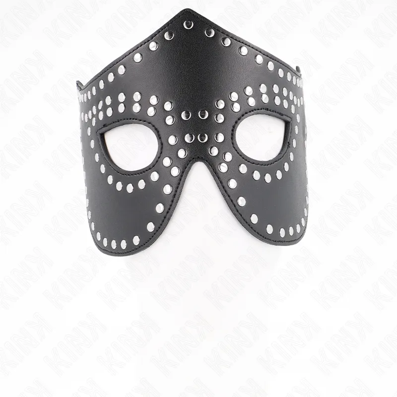 Kink - Leatherette Mask With Rivets Model 2 30 X 12 Cm 2