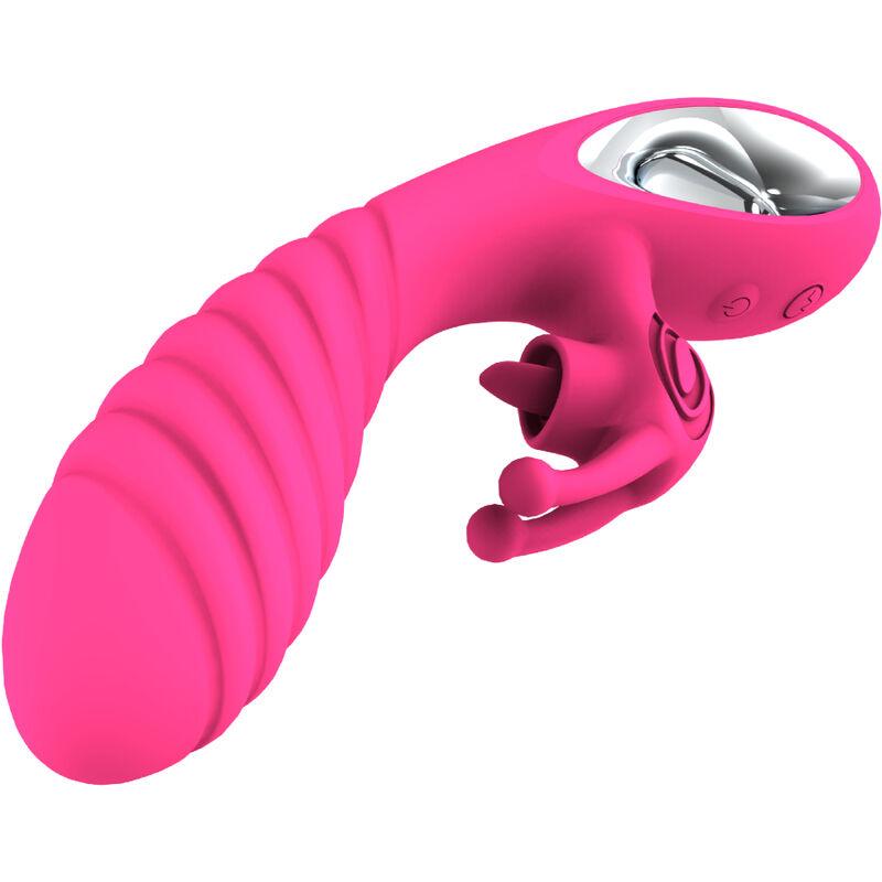 Armony - Vicky Rabbit Vibrator With Fuchsia Pull Ring Tongue 3