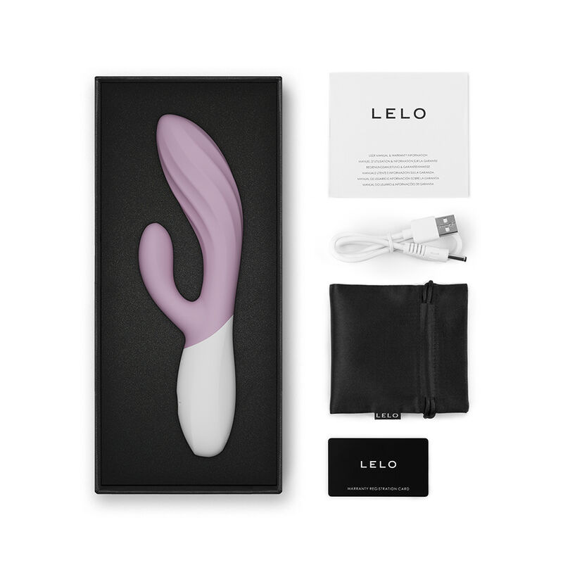 Lelo - ina twist double vibrator rabbit for g-spot and clitoris pink 4