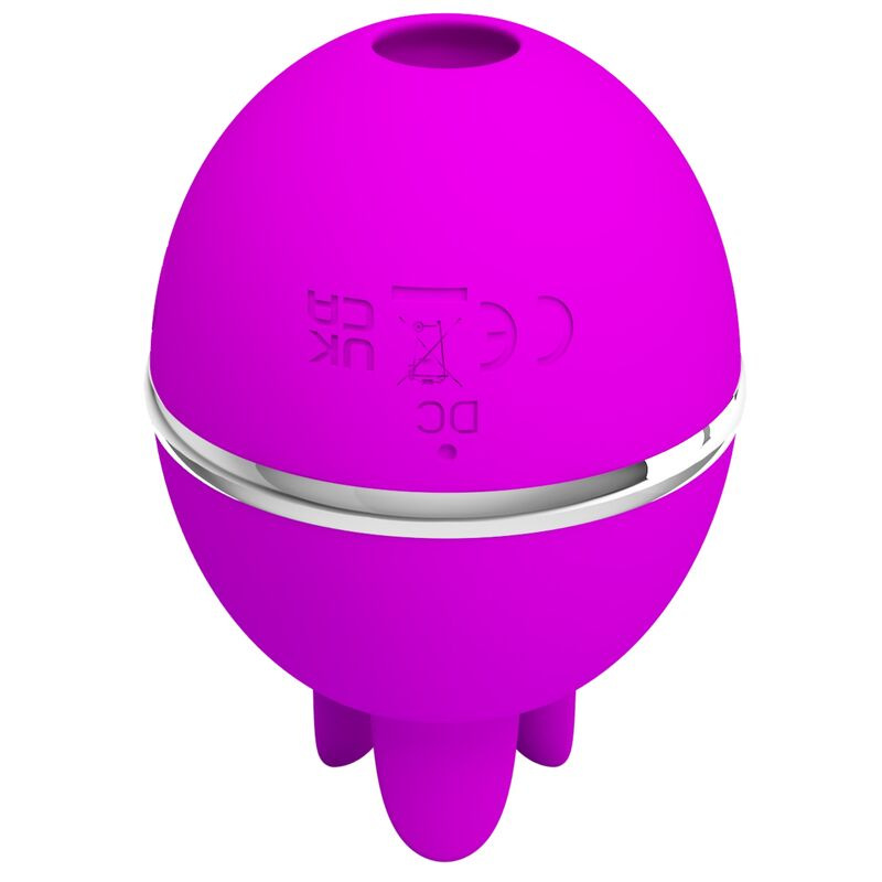 Pretty love - gemini ball purple round silicone vibrator 1