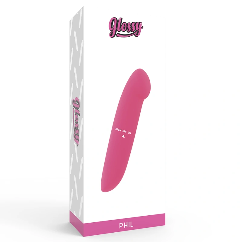 Glossy - phil vibrator pink 3