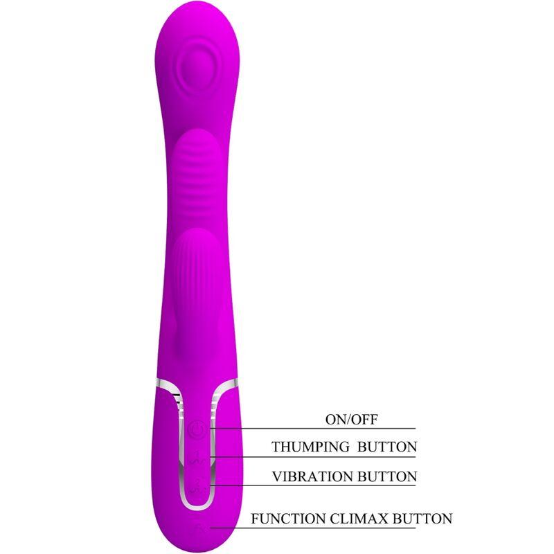 Pretty love - shania triple rabbit vibrator multifunction pink 4