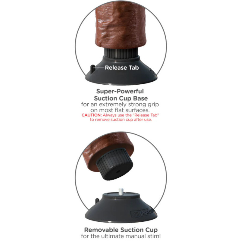 King cock - vibrating cock brown 20.32 cm 3