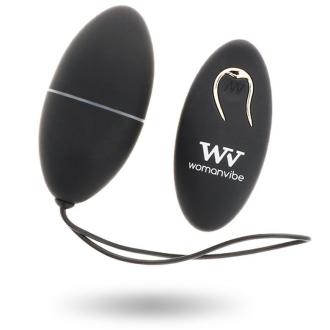 Womanvibe  Alsan Remote Control Vibrating Egg Black
