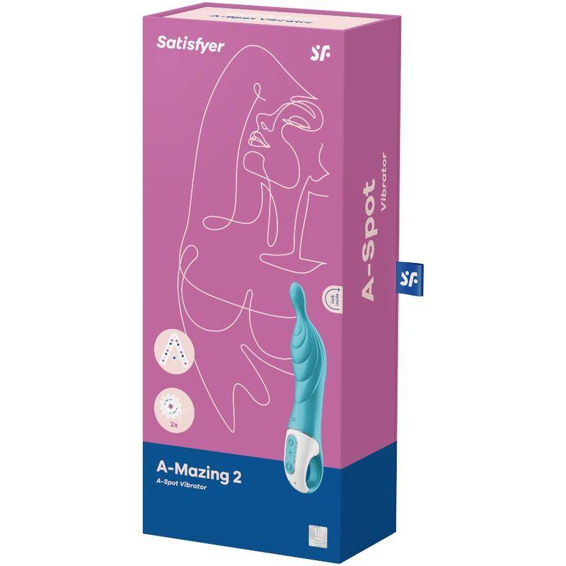 Satisfyer A-Mazing 2 A-Spot Vibrator - Turquoise 2
