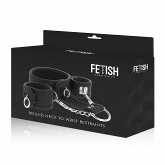 Fetish Submissive Leather And Handcuffs Vegan Leather - Putá