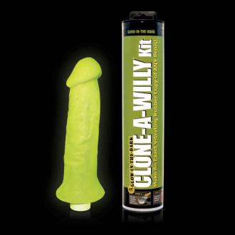 Clone A Willy  Clone Glow In The Dark Green Vibrating Kit