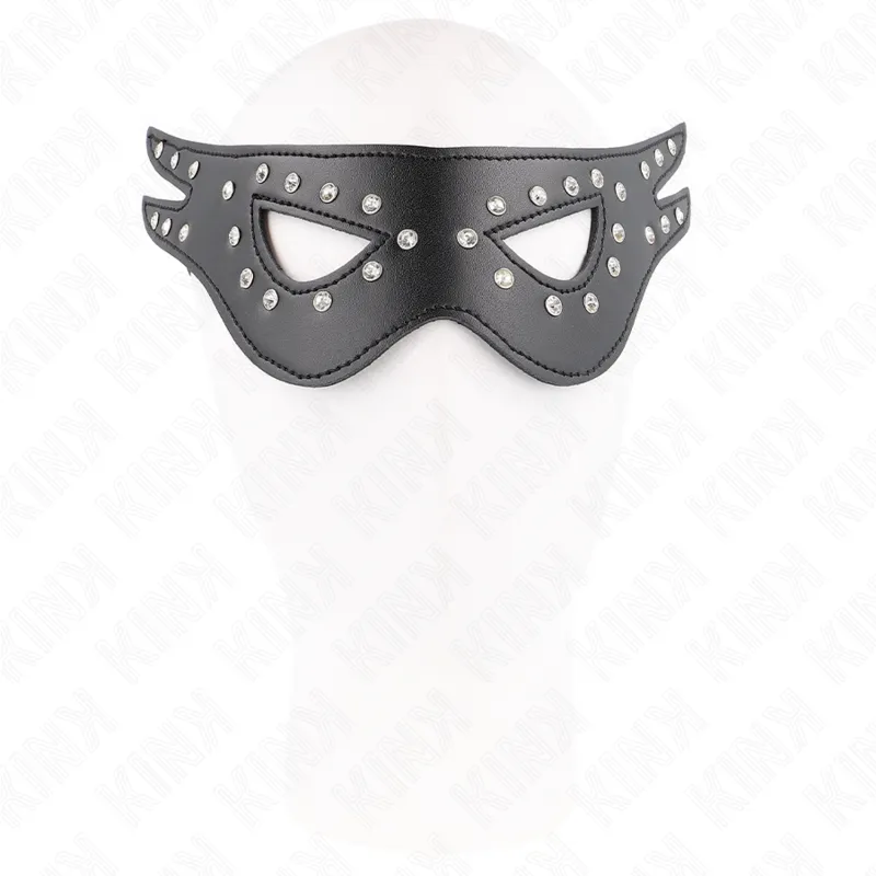 Kink - Sexy Leatherette Mask Model 2 27 X 13 Cm 1