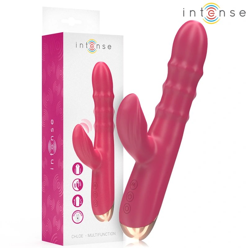 Intense - chloe multifunction vibrator 3 in 1 red