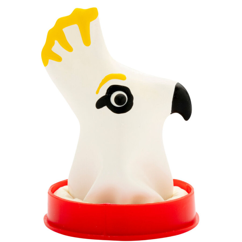 Condomerie - handpainted novelty condoms parrot white 1