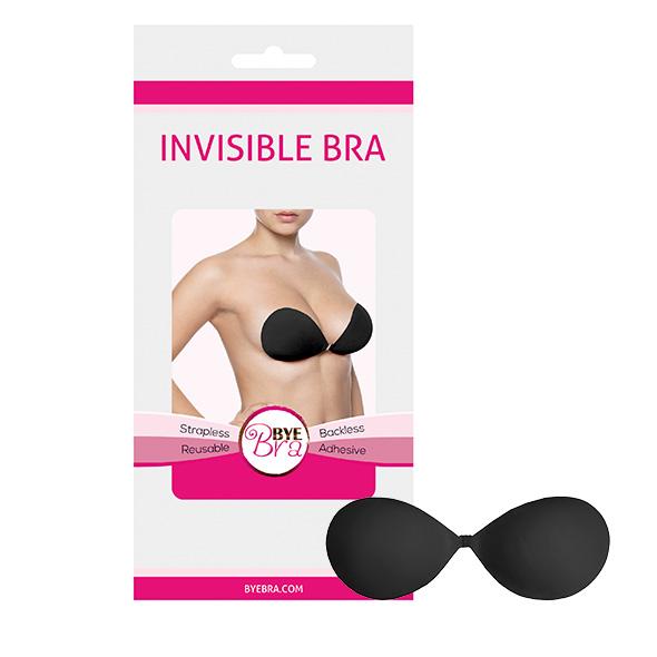 Bye Bra - Invisible Bra Cup D Black