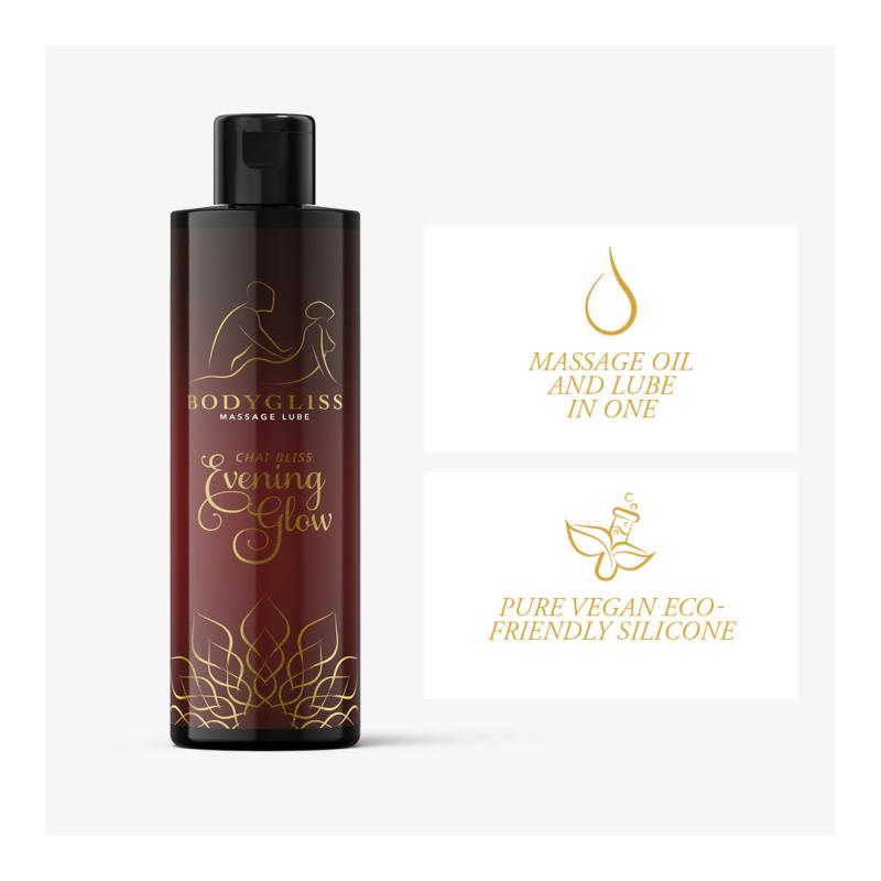Bodygliss - Intimate Massage Oil Chai Bliss Evening Glow 6