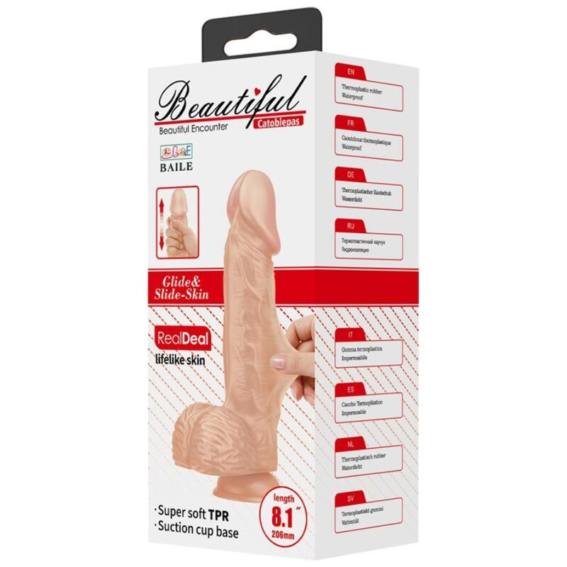 Baile - beautiful encounter catoblepas flexible realistic dildo 20.6 cm natural 6