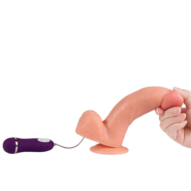 Shequ - phantom vibrating dildo with remote control 20 cm 4