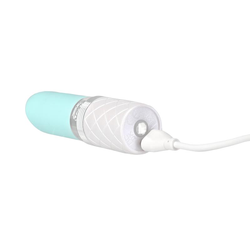 Pillow Talk - Lusty Luxurious Flickering Massager Teal 1