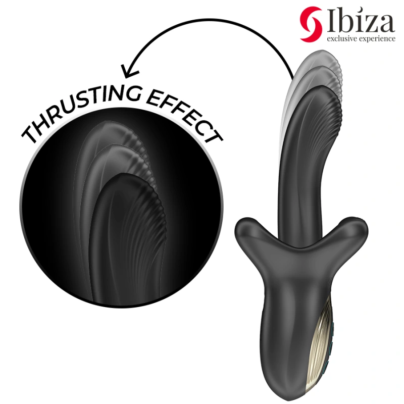 Ibiza - powerful vibrator with thrusting and biting effect 4