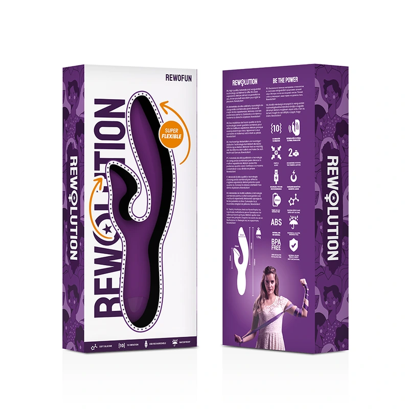 Rewolution - rewofun flexible vibrator with rabbit 6