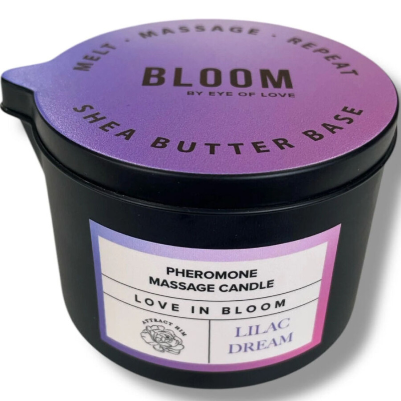 Eye of love - bloom massage candle indica lilac dream 150 ml 1