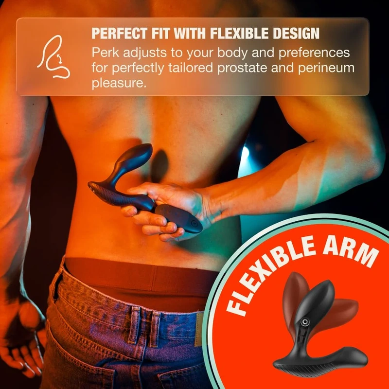 Arcwave - perk vibrating prostate massager with dual motor and remote control black 7