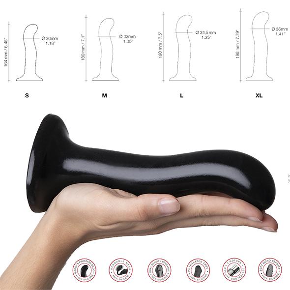 Strap-On-Me - G And P Spot Stimulation Dildo M Black