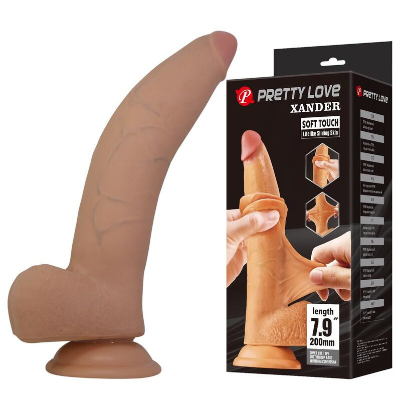 Pretty love - xander realistic dildo 20 cm Ø 5 cm natural