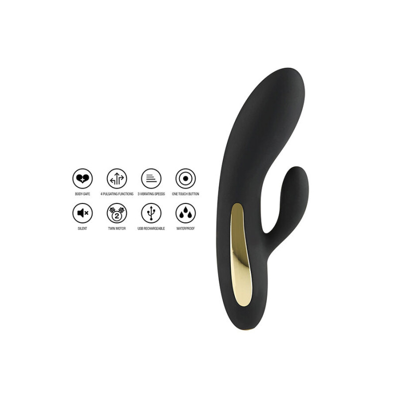 Toyjoy - black rabbit vibrator spplendor light 1