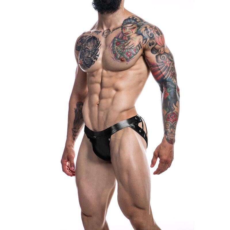 Cut4men - Jockstrap Desire Black Leatherette M